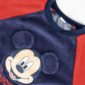 Pigiama Invernale Topolino DISNEY Felpato a Manica Lunga in Pile Corallo con Applicazioni 3d - 2289