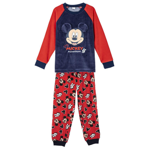 Pigiama Invernale Topolino DISNEY Felpato a Manica Lunga in Pile Corallo con Applicazioni 3d - 2289