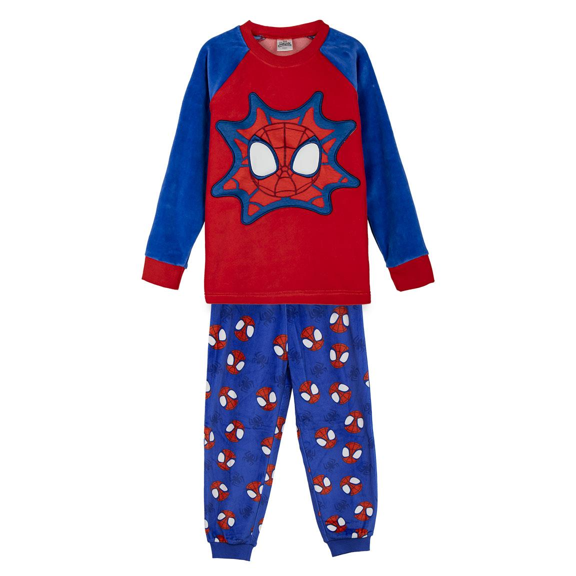 Pigiama Invernale Spidey MARVEL Felpato a Manica Lunga in Pile Corallo con Applicazioni 3d - 2290
