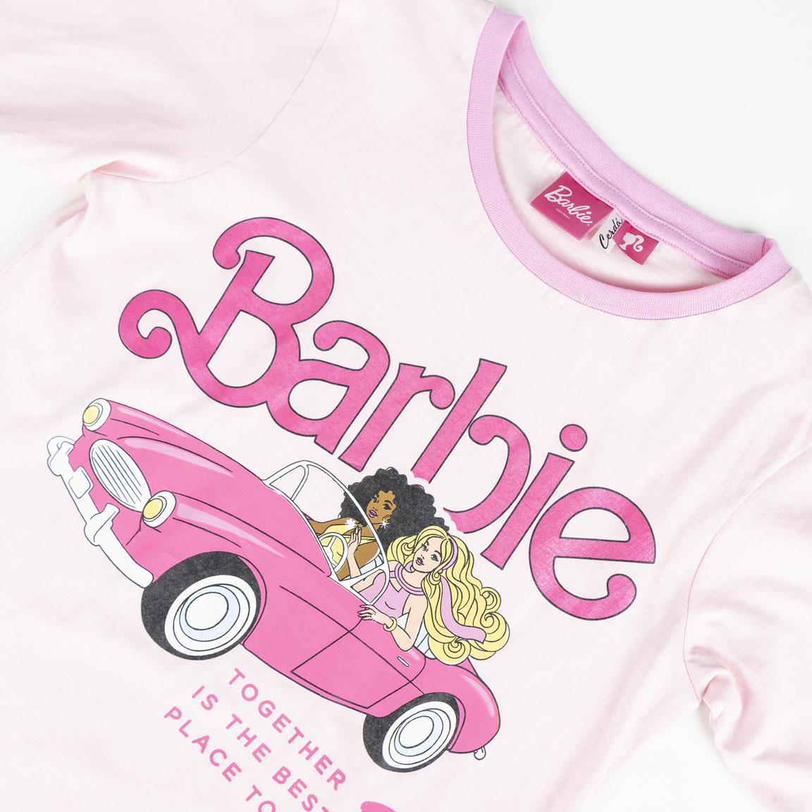 Pigiama a Manica Lunga Barbie in Cotone Jersey per Bambine e Ragazze - 2303