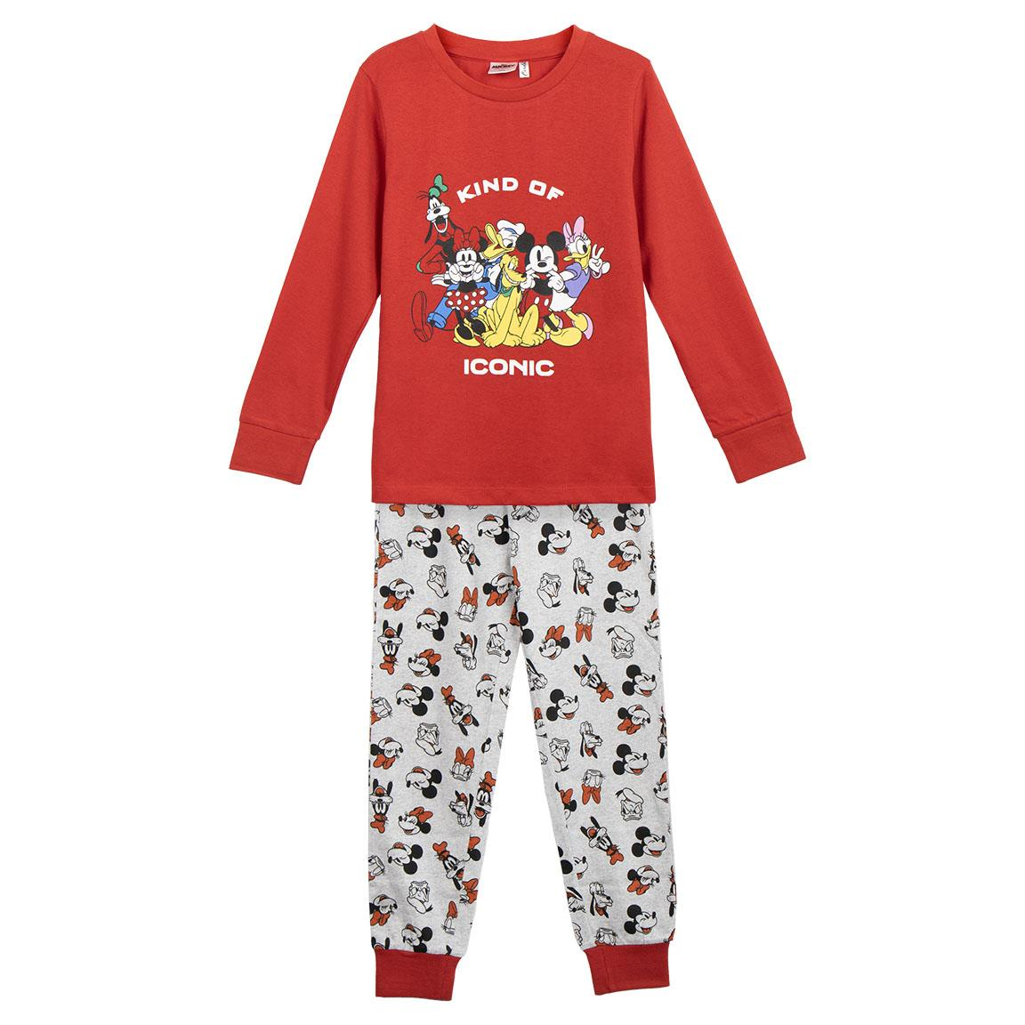 Pigiama a Manica Lunga Famiglia Topolino DISNEY in Cotone Jersey per Bambini e Bambine - 2464