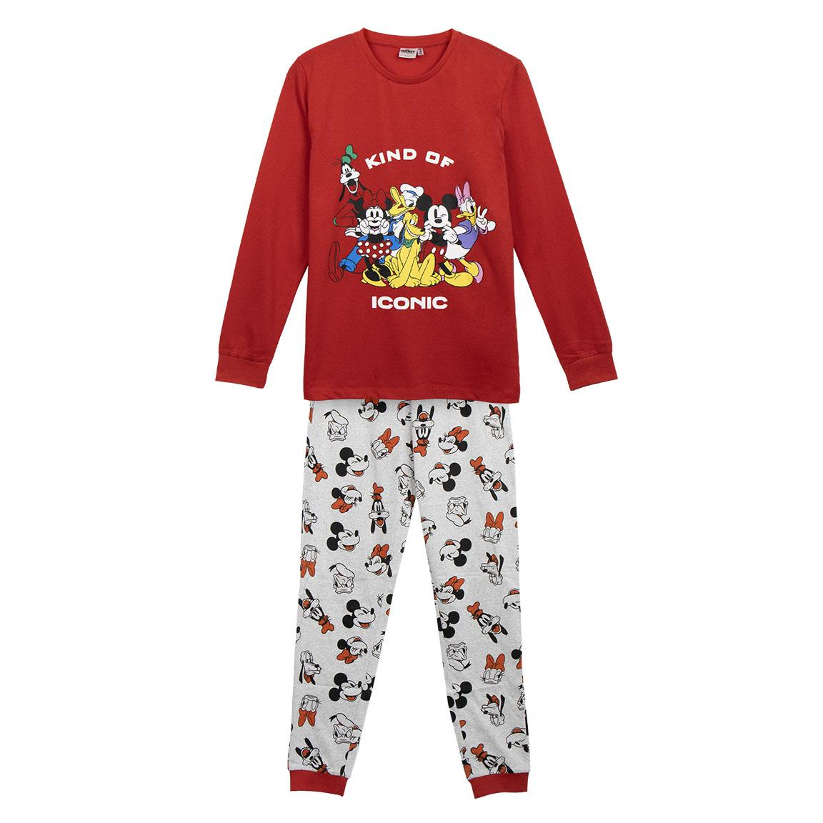 Pigiama a Manica Lunga Famiglia Topolino DISNEY in Cotone Jersey per Adulti - 2465
