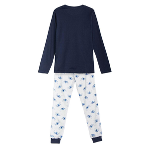 Pigiama a Manica Lunga Stitch DISNEY in Cotone Jersey per Bambini e Ragazzi - 2470