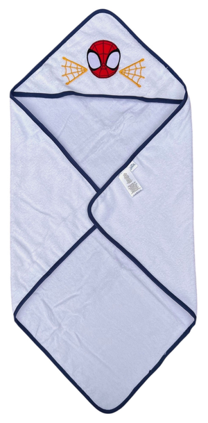 Accappatoio Triangolo Spidey MARVEL Neonato Bambino Asciugamano in Cotone - Spm1631bluscuro