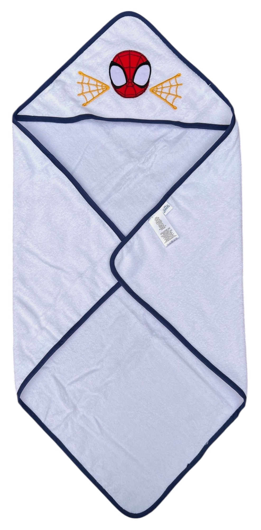 Accappatoio Triangolo Spidey MARVEL Neonato Bambino Asciugamano in Cotone - Spm1631bluscuro