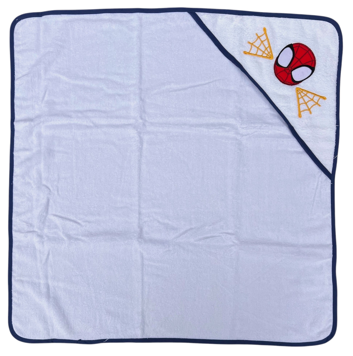 Accappatoio Triangolo Spidey MARVEL Neonato Bambino Asciugamano in Cotone - Spm1631bluscuro