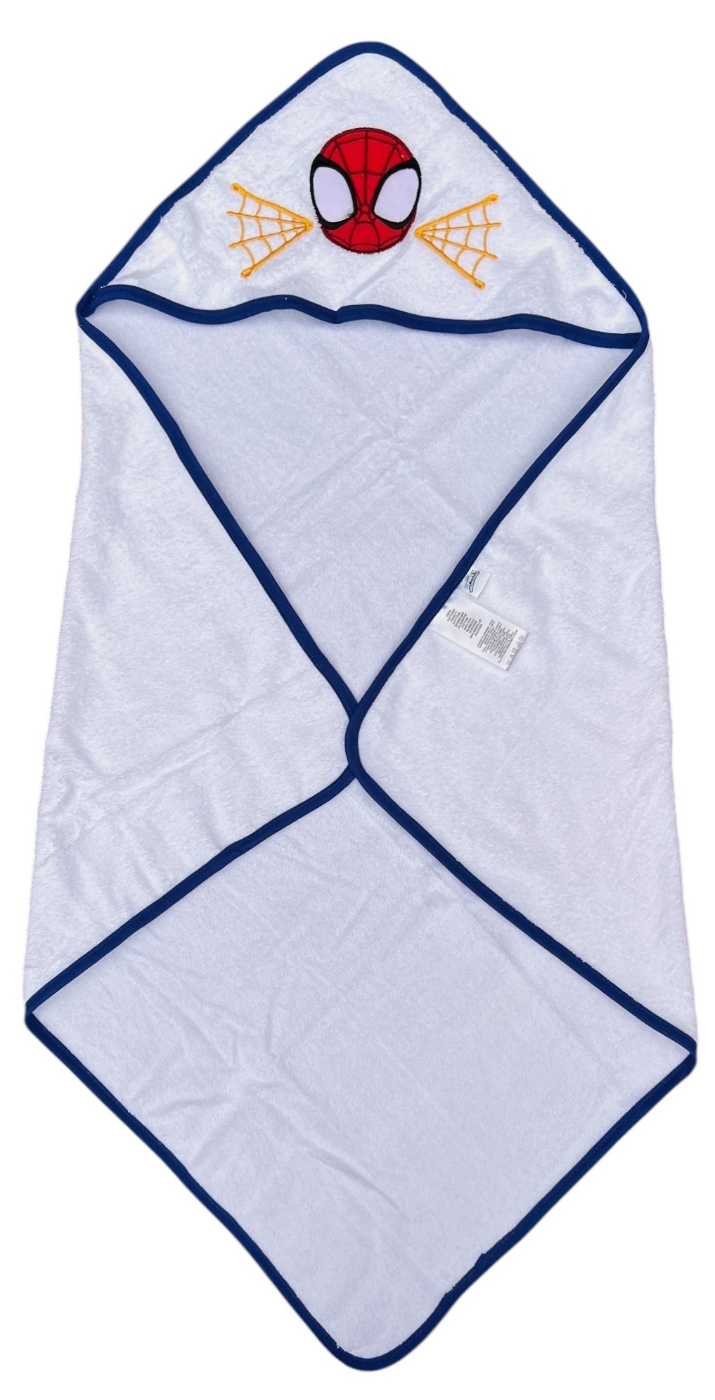 Accappatoio Triangolo Spidey MARVEL Neonato Bambino Asciugamano in Cotone - Spm1631blu