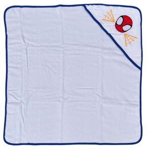 Accappatoio Triangolo Spidey MARVEL Neonato Bambino Asciugamano in Cotone - Spm1631blu