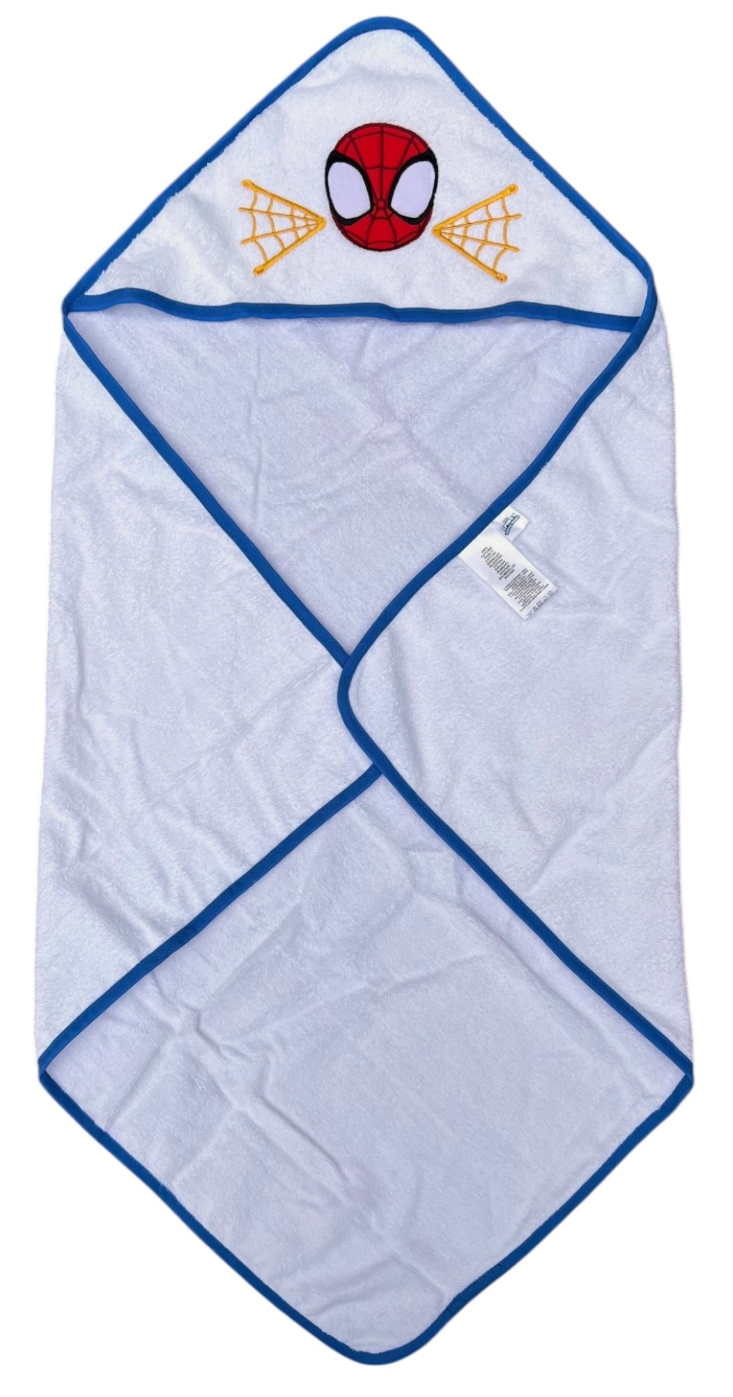 Accappatoio Triangolo Spidey MARVEL Neonato Bambino Asciugamano in Cotone - Spm1631bluelettrico
