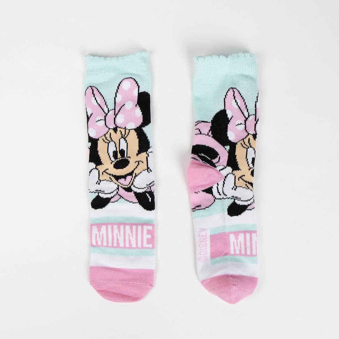 Calzini Minnie Mouse DISNEY in Misto Cotone 4 Paia con Salvadanaio - 2306