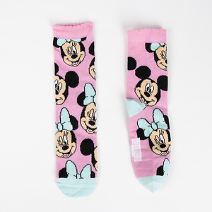 Calzini Minnie Mouse DISNEY in Misto Cotone 4 Paia con Salvadanaio - 2306