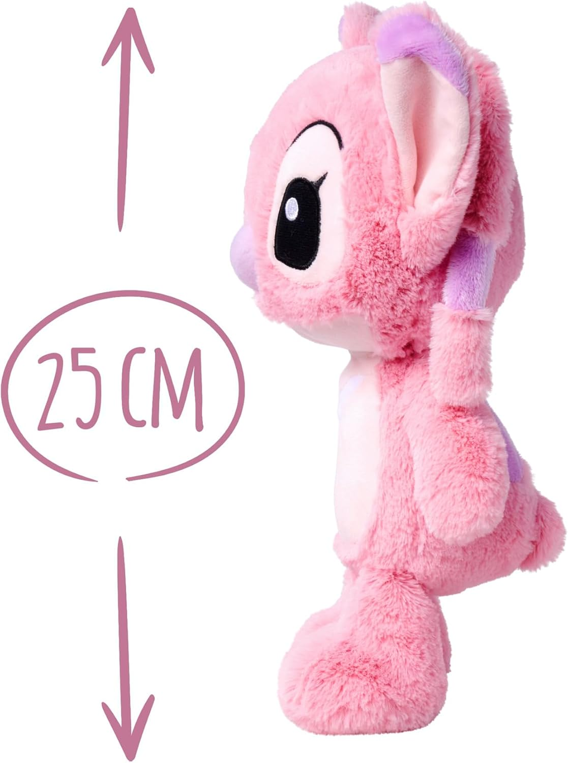 Peluche Baby Angel DISNEY Stitch Rosa Pupazzo 25 CM - 6315870030