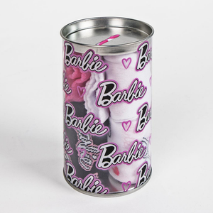 Calzini Barbie in Misto Cotone 4 Paia con Salvadanaio - 2309