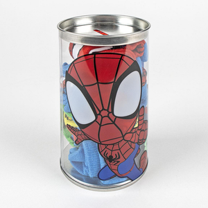 Calzini Spidey MARVEL in Misto Cotone 4 Paia con Salvadanaio - 2310