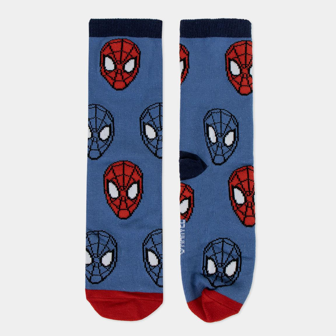 Calzini Spiderman MARVEL in Misto Cotone 4 Paia con Salvadanaio - 2311