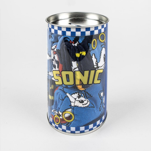 Calzini Sonic the Hedgehog in Misto Cotone 4 Paia con Salvadanaio - 2312