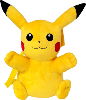 Borsa Passeggio in Peluche Pikachu Zainetto con Spallacci Removibili 35 CM - Mc-111f-Pk