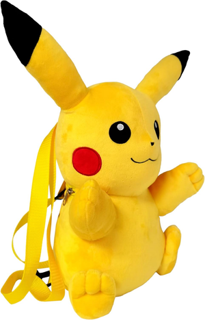 Borsa Passeggio in Peluche Pikachu Zainetto con Spallacci Removibili 35 CM - Mc-111f-Pk