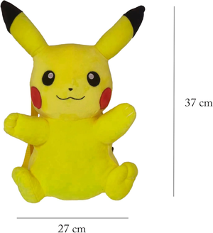 Borsa Passeggio in Peluche Pikachu Zainetto con Spallacci Removibili 35 CM - Mc-111f-Pk