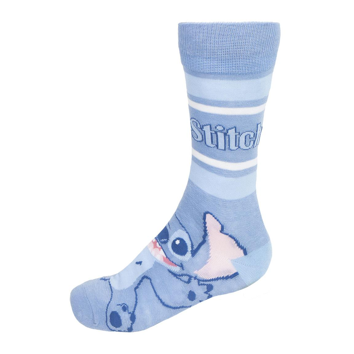 Calzini per Adulti Stitch DISNEY 3 Paia in Misto Cotone in Confezione Regalo T.u. 36/43 - 2449