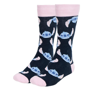 Calzini per Adulti Stitch DISNEY 3 Paia in Misto Cotone in Confezione Regalo T.u. 36/43 - 2449
