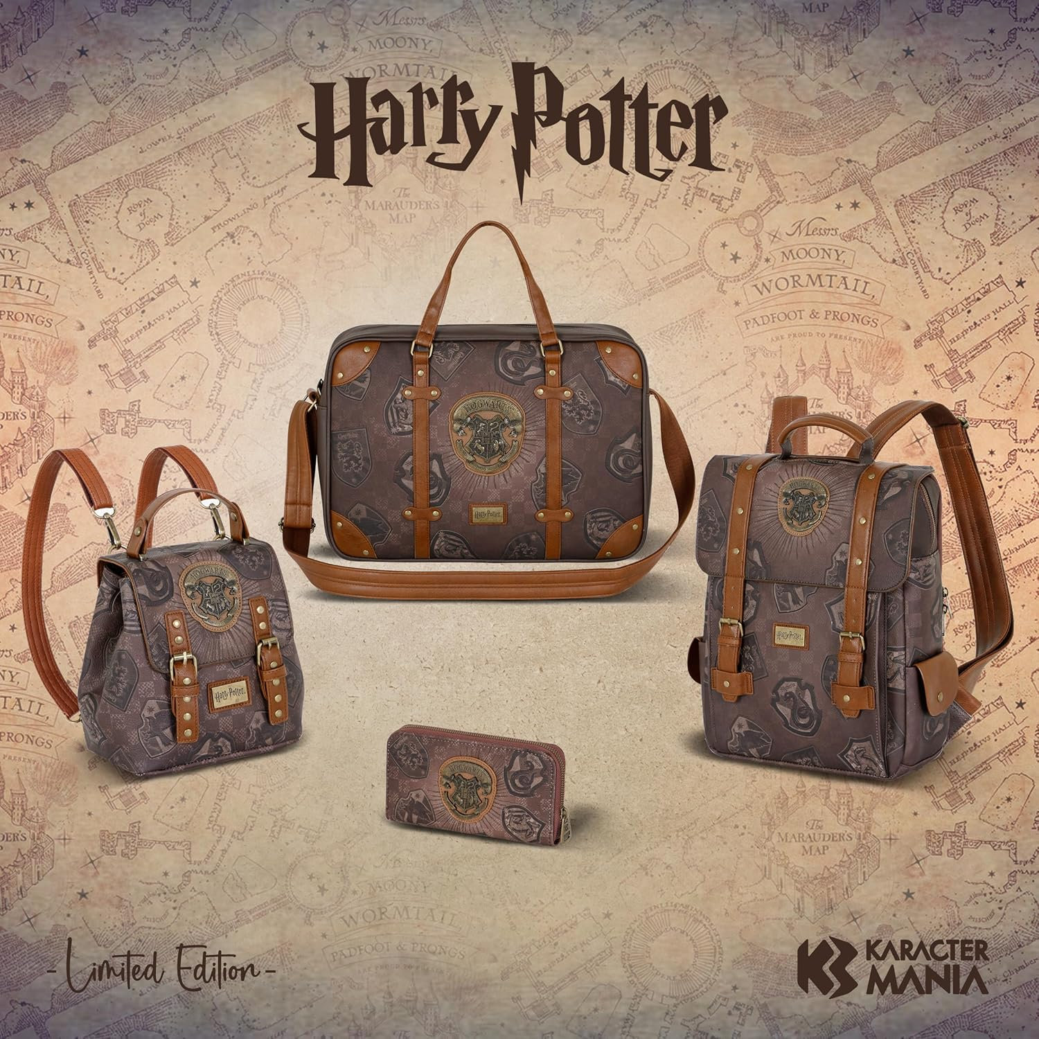 Zaino da Passeggio Harry Potter Borsa 26 CM con Spallacci Removibili - 04903