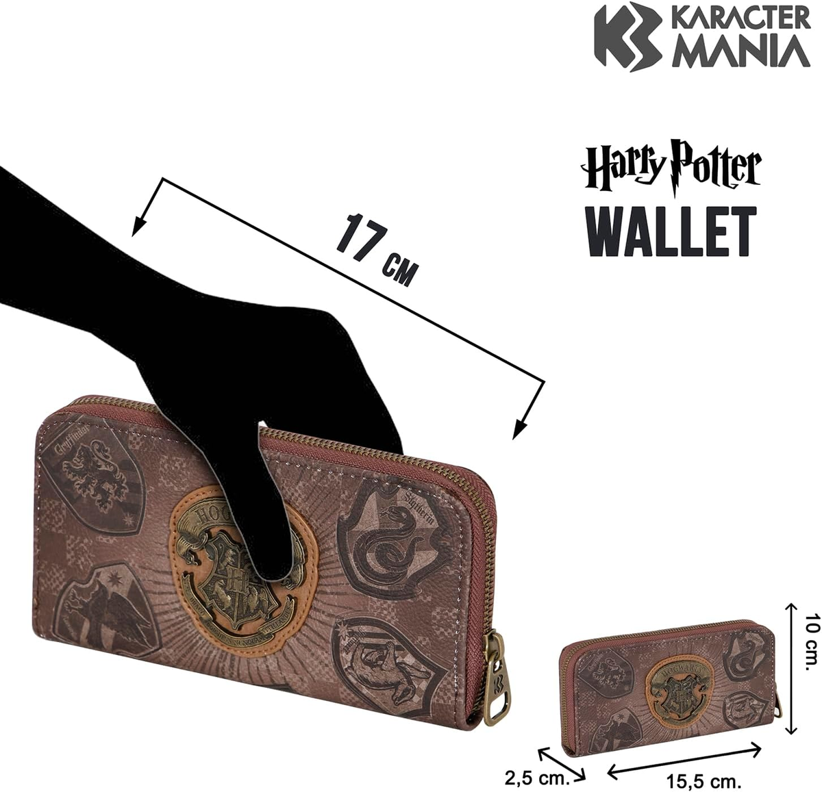 Portafoglio Rettangolare Harry Potter Accessorio da Borsa 15,5 CM - 04906