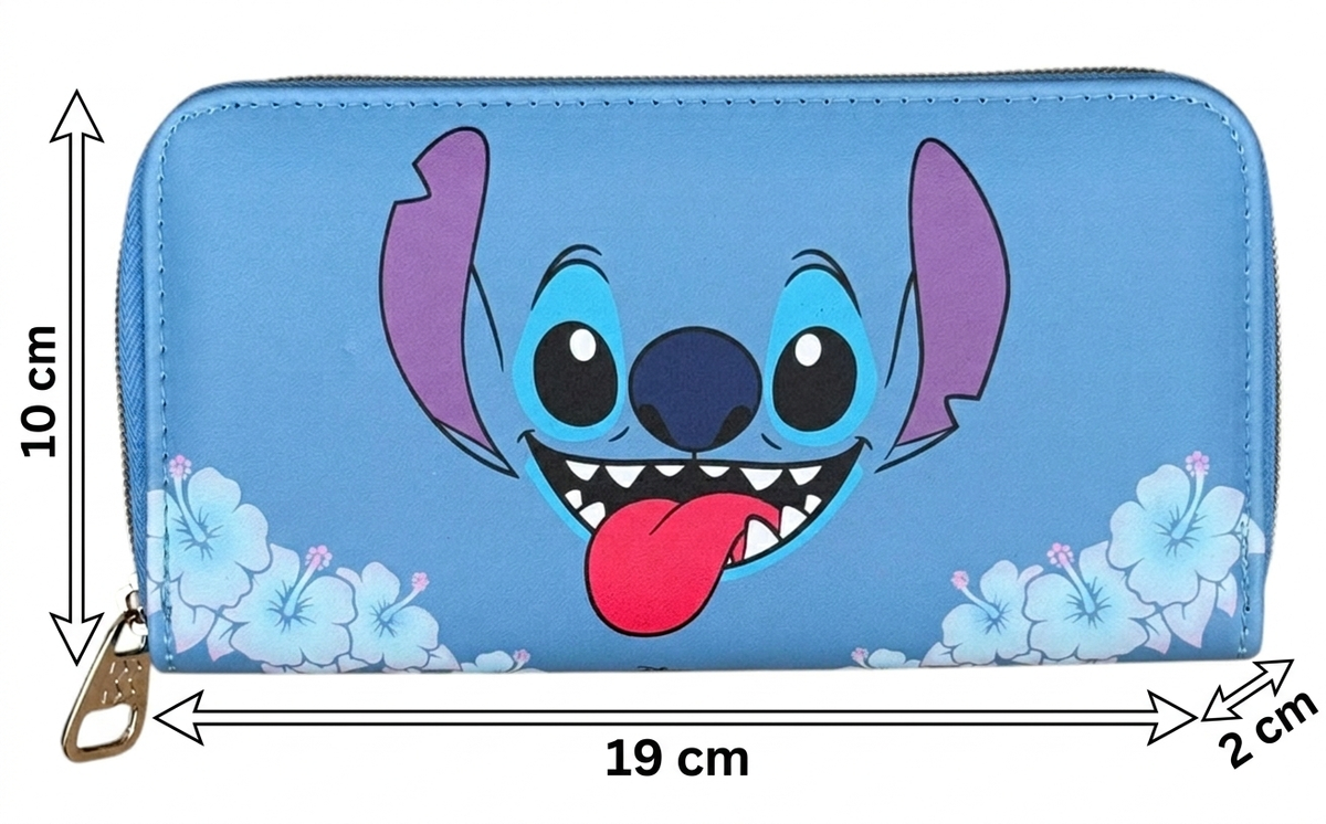 Portafoglio Rettangolare Stitch Accessorio da Borsa 19 CM - 06641