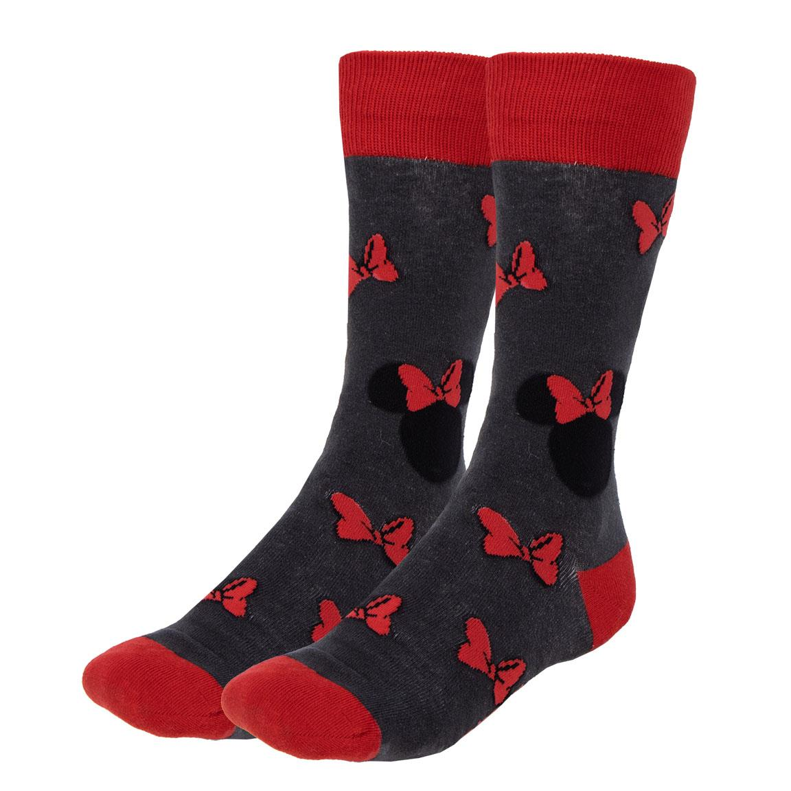 Calzini per Adulti Minnie e Topolino DISNEY 3 Paia in Misto Cotone in Confezione Regalo T.u. 36/43 - 2550