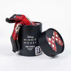 Calzini per Adulti Minnie e Topolino DISNEY 3 Paia in Misto Cotone in Confezione Regalo T.u. 36/43 - 2550