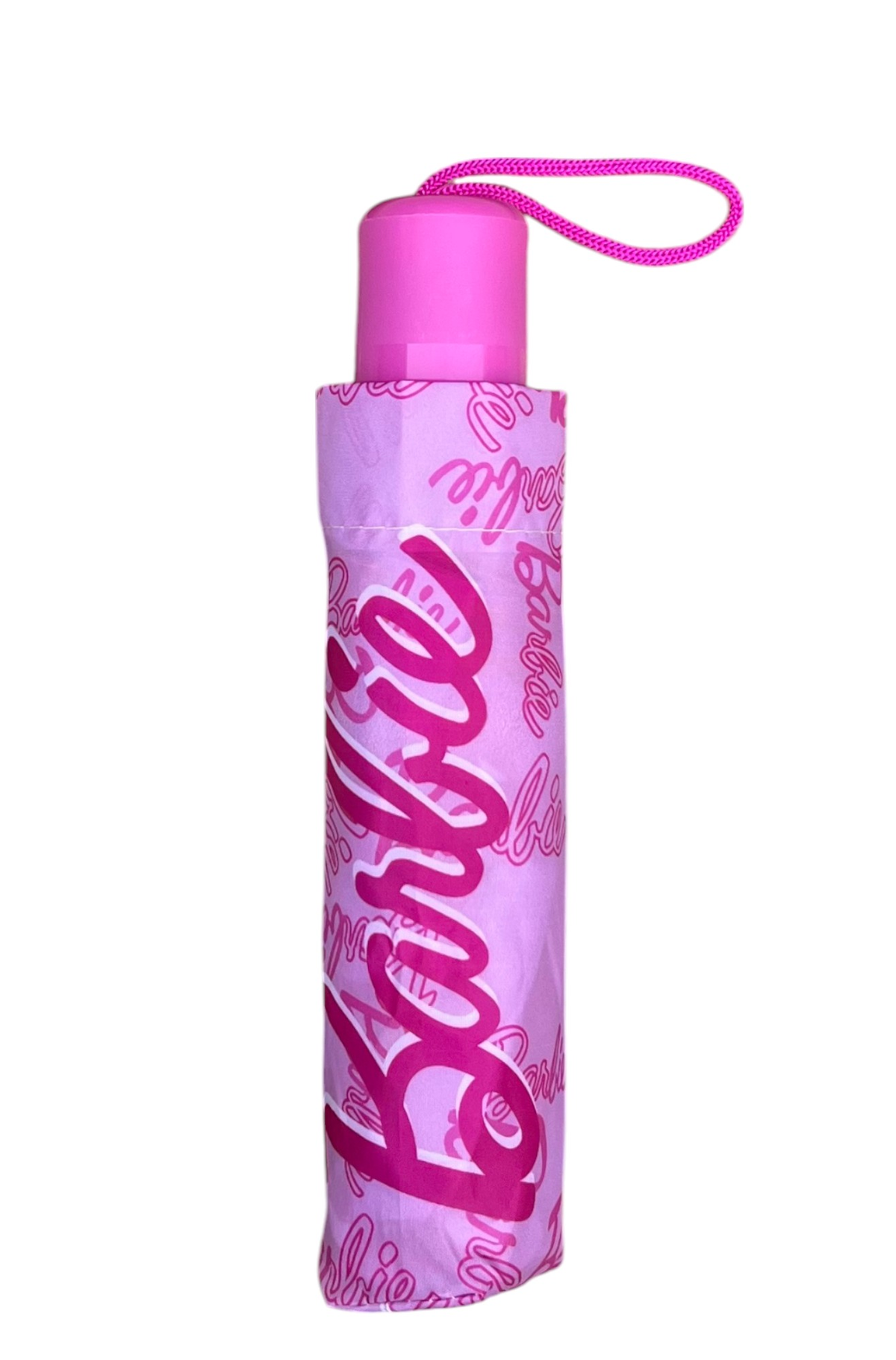 Ombrello Pieghevole Barbie Apertura Manuale Struttura 8 Raggi Antivento - Bar24-2963