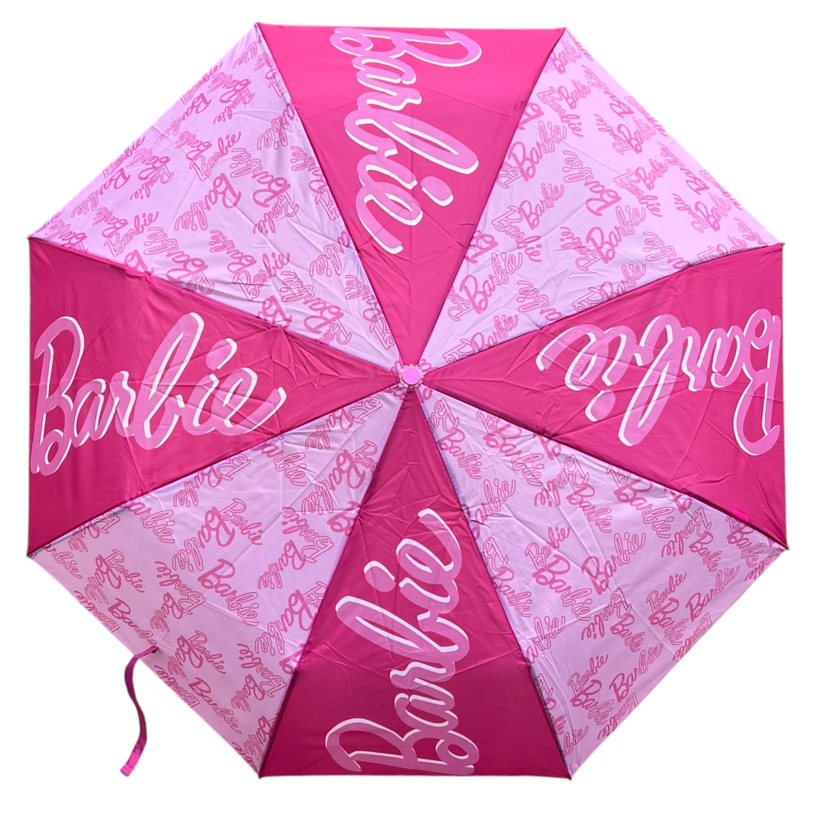 Ombrello Pieghevole Barbie Apertura Manuale Struttura 8 Raggi Antivento - Bar24-2963