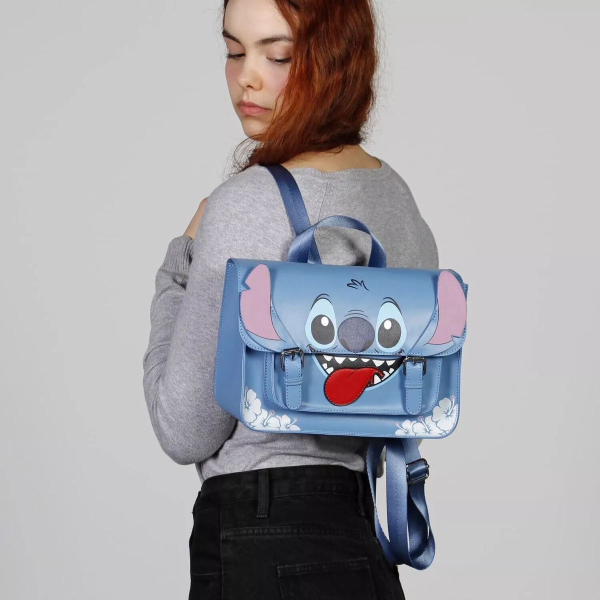 Borsa Zaino Passeggio Stitch DISNEY con Manico e Tracolla Removibile 20 CM - 07403