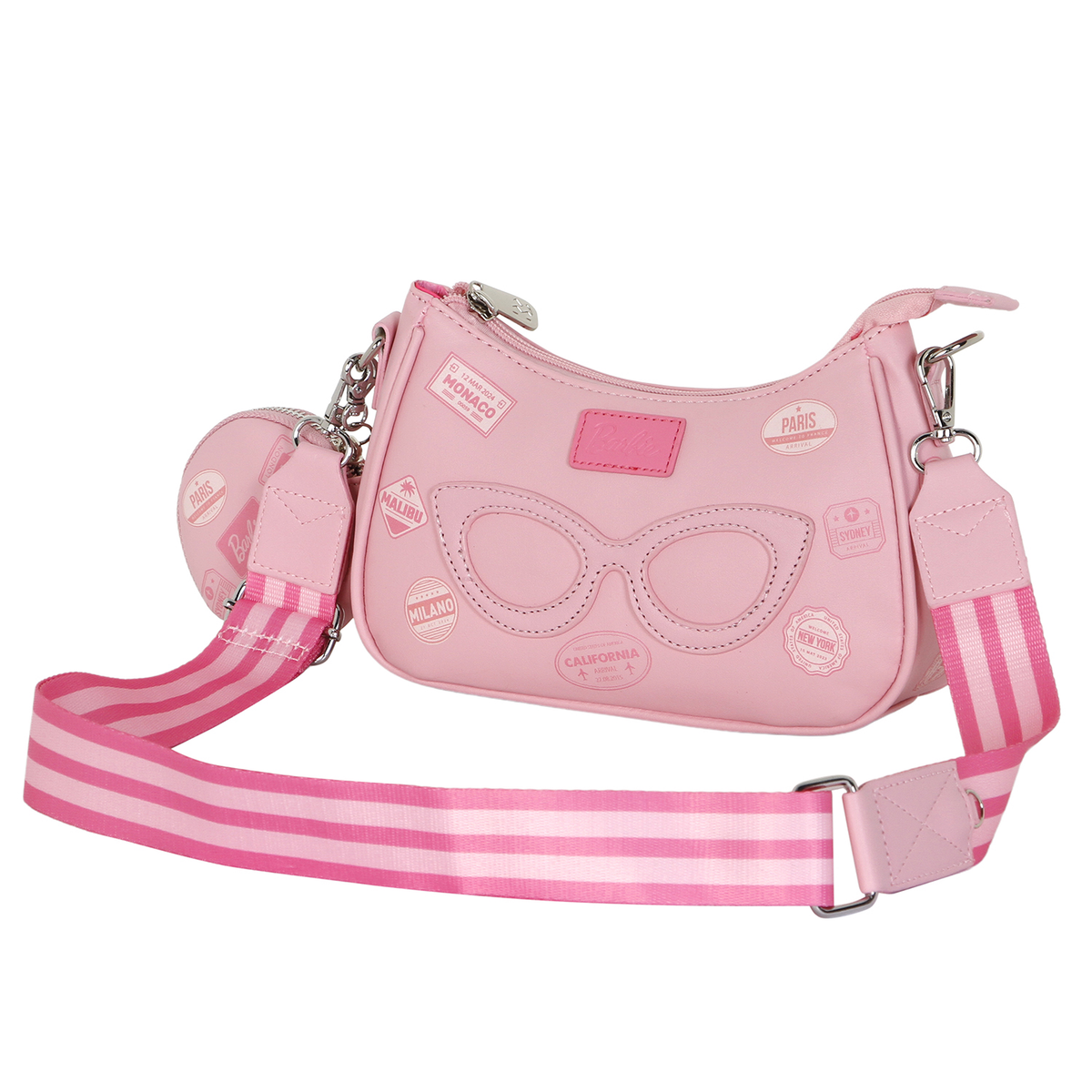 Borsa Barbie con Tracolla Regolabile e Portamonete Borsetta da Passeggio - 06973