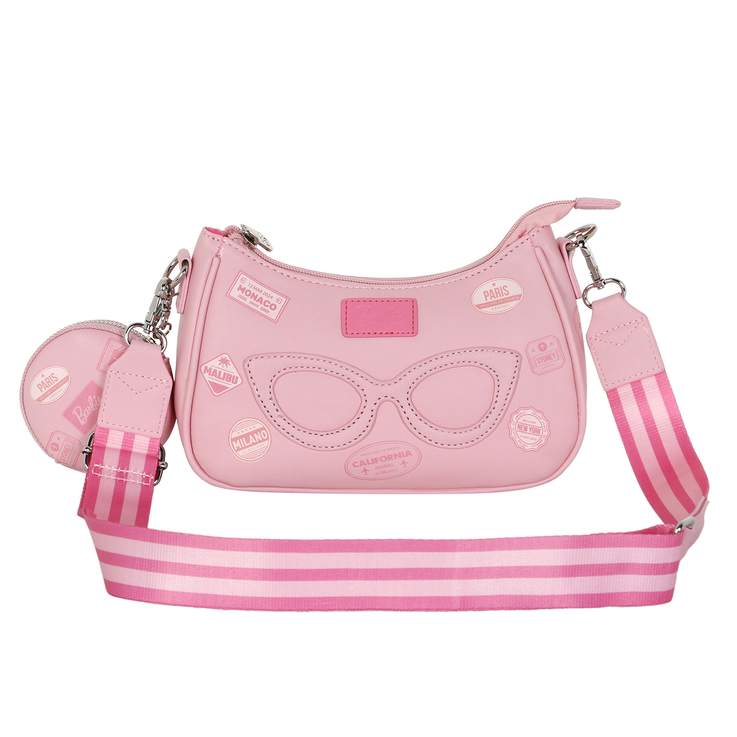 Borsa Barbie con Tracolla Regolabile e Portamonete Borsetta da Passeggio - 06973
