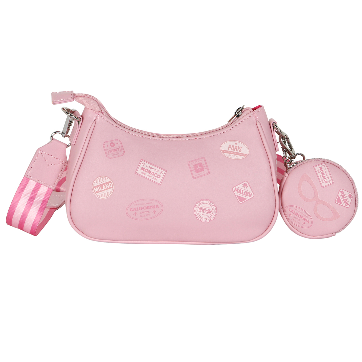 Borsa Barbie con Tracolla Regolabile e Portamonete Borsetta da Passeggio - 06973