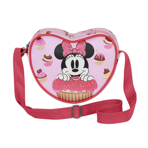 Borsa a Tracolla Minnie Mouse DISNEY Borsetta a Cuore 21 CM Regolabile - 07630