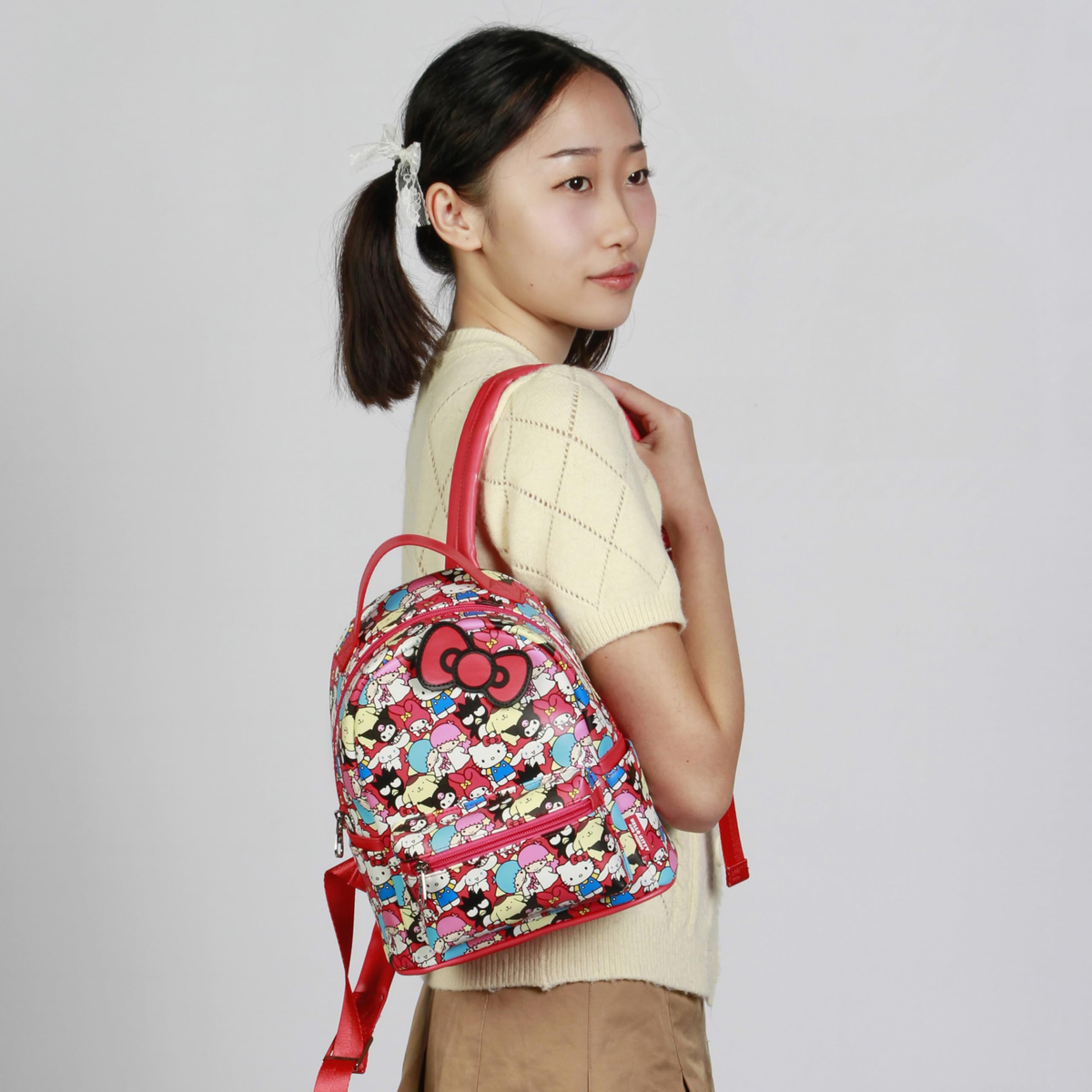 Zainetto da Passeggio Hello Kitty Sanrio Borsa 25 CM Tempo Libero - 07691