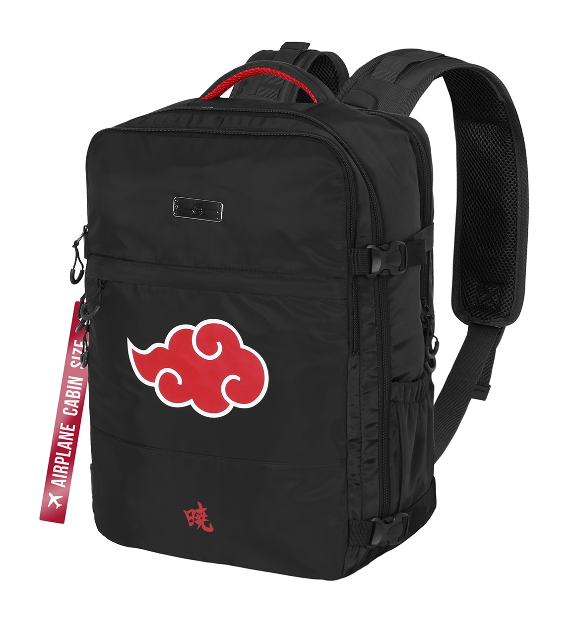 Zaino da Viaggio Naruto Akatsuki 40 CM Bagaglio a Mano da Cabina Adattabile a Trolley - 07957