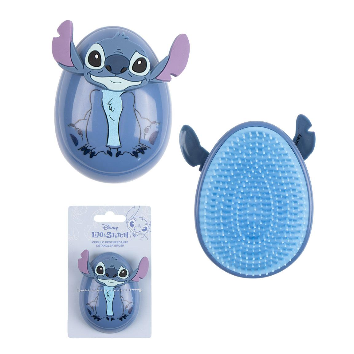 Spazzola Scioglinodi Stitch DISNEY per Districare i Capelli 9 CM Applicazione 3d - 3275