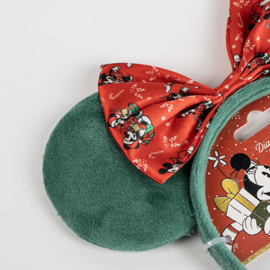 Cerchietto Natalizio Minnie DISNEY con Orecchie e Fiocco Accessori Capelli - 3036