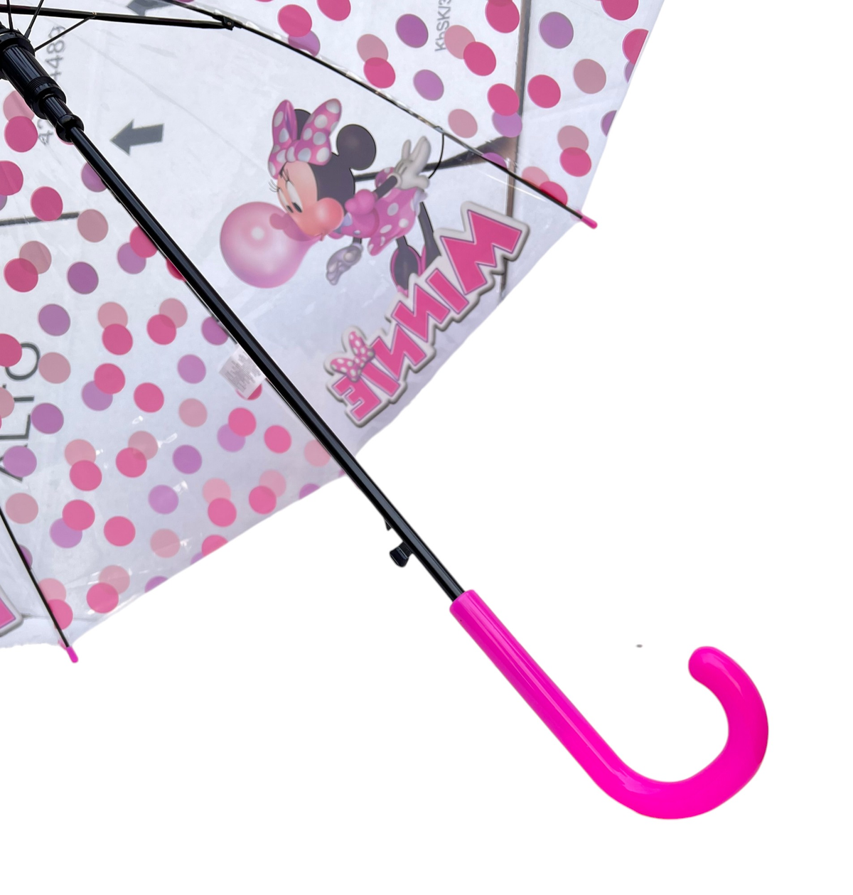 Ombrello a Cupola Minnie Mouse DISNEY per Bambine in Eva con Apertura Automatica e Struttura 8 Raggi - Min24-2644