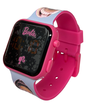 Orologio a LED Barbie Mattel da Polso Digitale con Cinturino Silicone - Bb00033