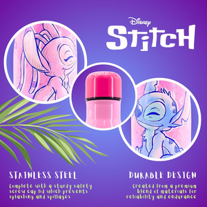 Bottiglia Stitch e Angel in Acciaio Inox Borraccia DISNEY con Tappo Svitabile 500 Ml - 845123
