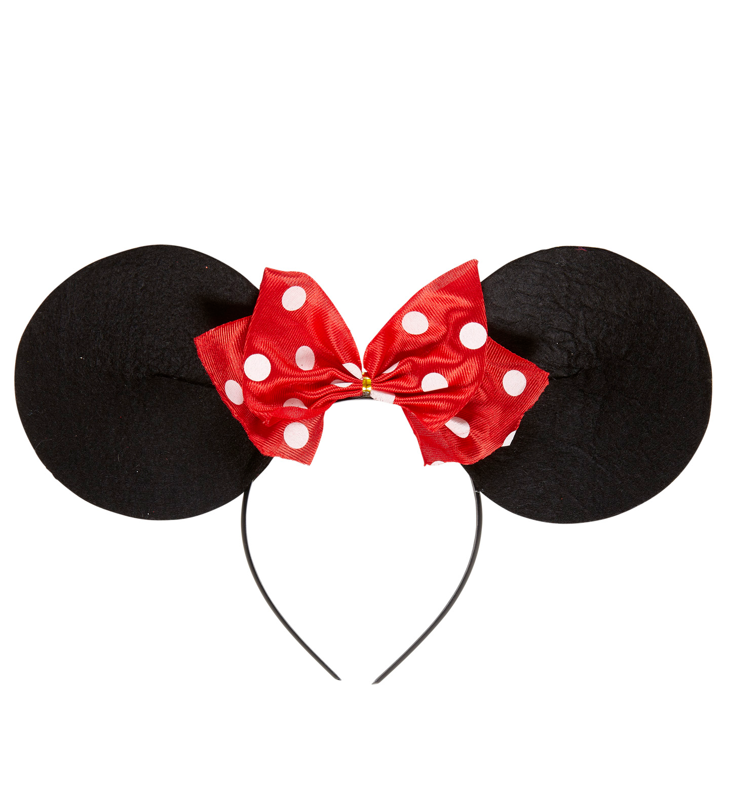 Cerchietto Orecchie Topo con Fiocco a Pois Accessorio Costumi Travestimenti Carnevale - 01120