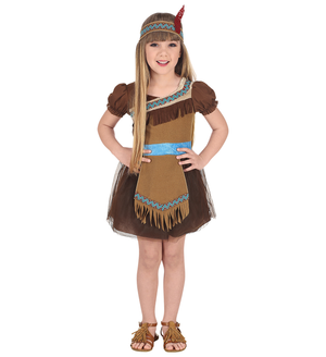 Vestito Carnevale Indiana Travestimento Costume per Bambini Feste a Tema - 0203