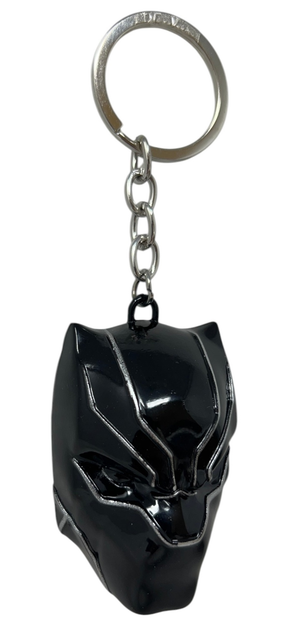 Portachiavi Black Panther Avengers MARVEL in Metallo Smaltato Ciondolo Maschera per Zaino Borsa in Blister - Mv15588