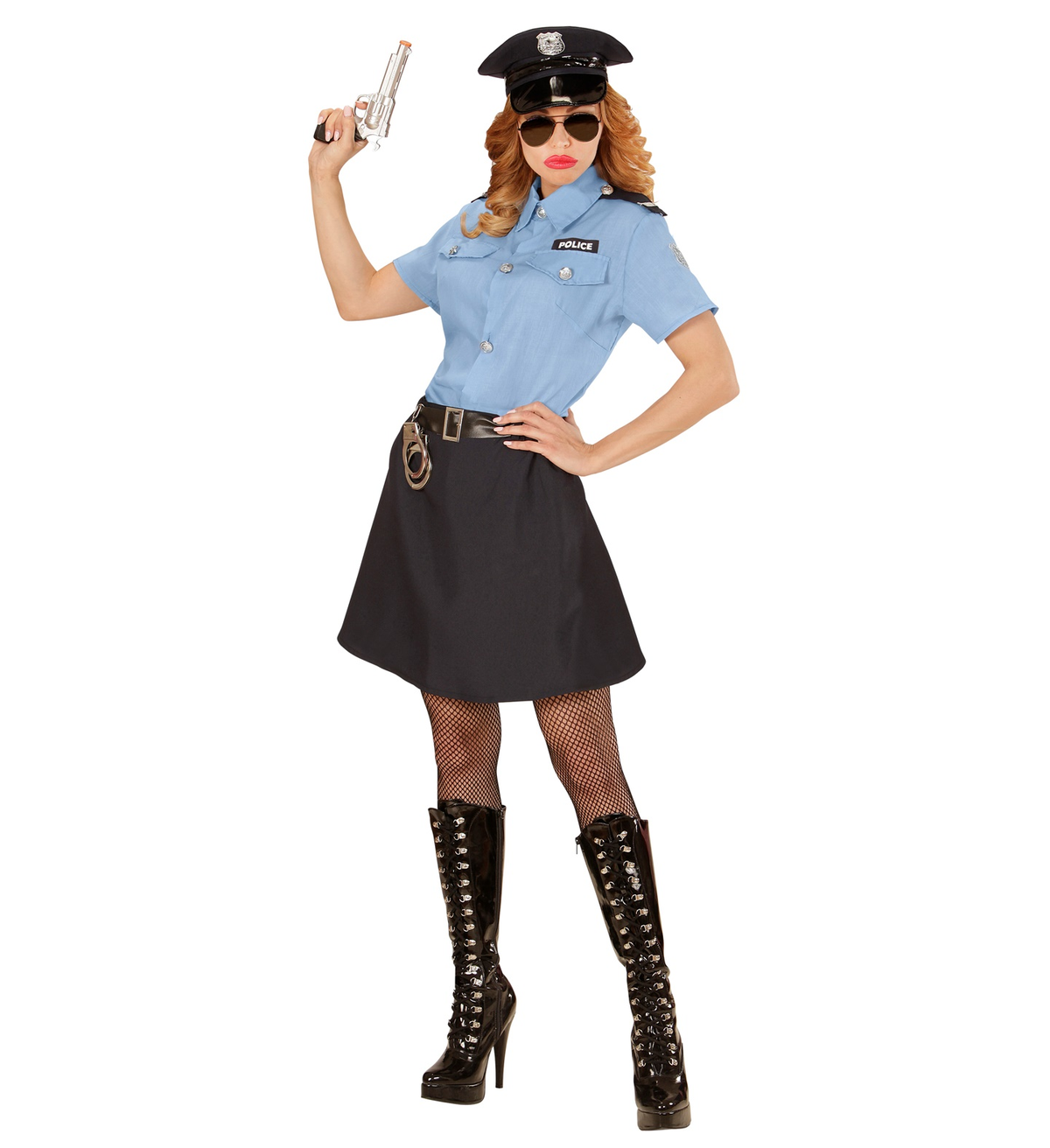 Vestito Carnevale Poliziotta Costume Travestimento da Donna Carnevale - 0401