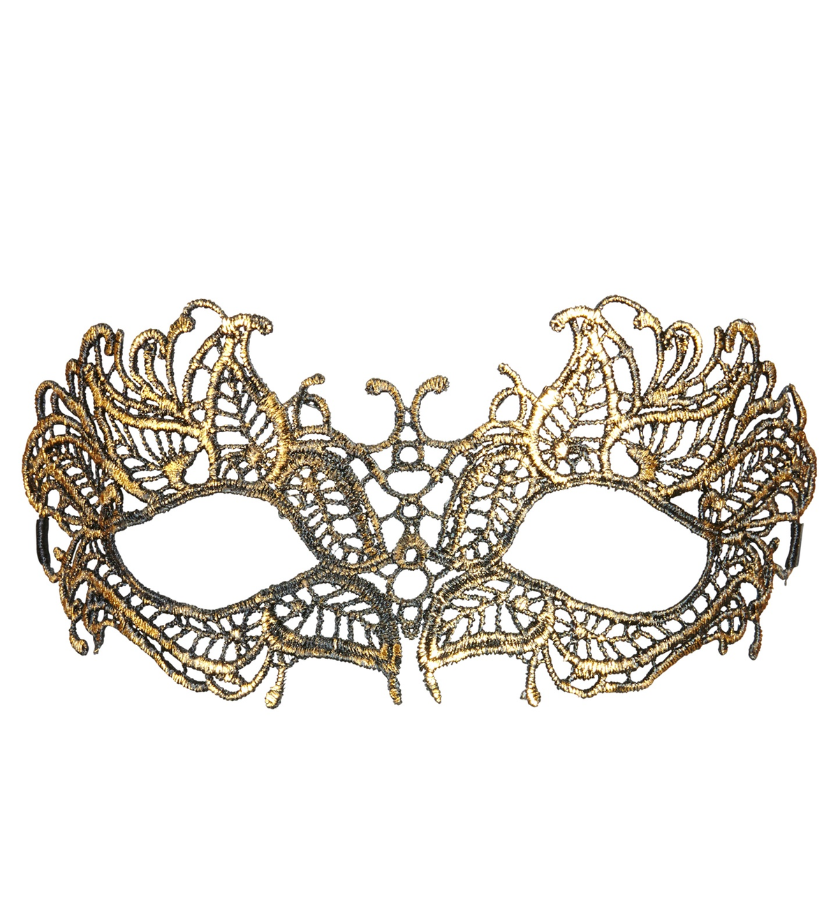 Maschera in Pizzo Antico Oro Accessori Travestimento Costumi Carnevale - 04761