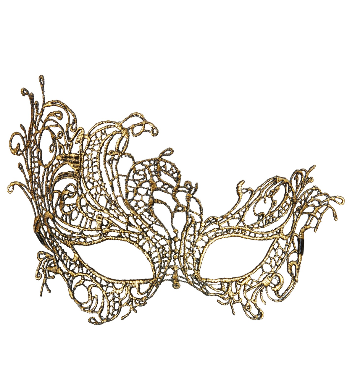 Maschera in Pizzo Barocco Antico Oro Accessori Travestimento Costumi Carnevale - 04771